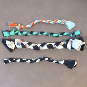 Handmade Dog Rope Knots 4 Small Size Tug Chew Toys New